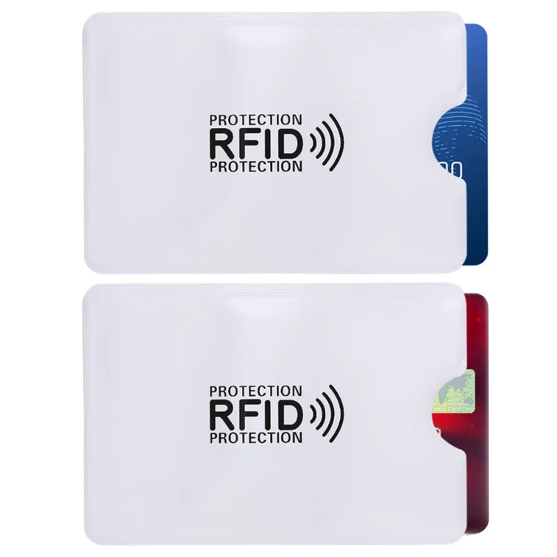 30/10PCS Aluminum Foil Credit Card Protection Cover Anti Demagnetization Card Case NFC Blocking Reader Lock ID Bank Card Holder