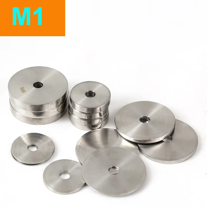 M1 Class Stainless Steel Test Weights - Precision Calibration Mass Set for Scales, Balances, and Laboratory Use