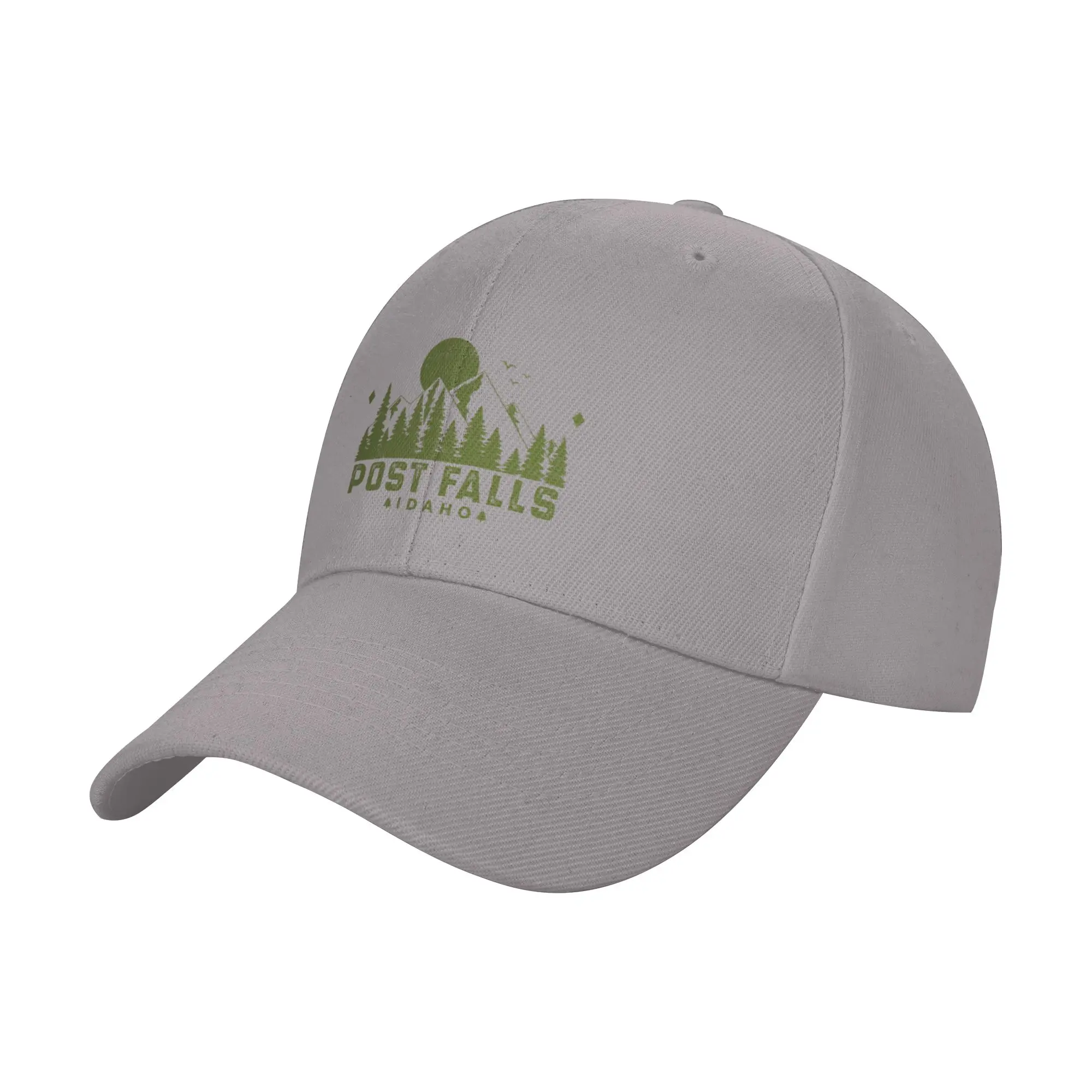 Hot Sale Post Falls Idaho Mountain Souvenir Baseball Cap  One Size Fits All Man Hat  Family Trip Man Hat