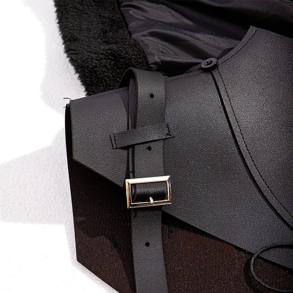 Medieval Sle  Costume oulder Wrap Stage Performance loween Men's Par Devil Dr up Coat Long Tail Coat