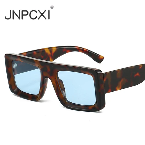 JNPCXI nuevas gafas de sol cuadradas para mujer, gafas de sol UV400 con remaches de tendencia Retro, gafas de sol con gradiente para hombre