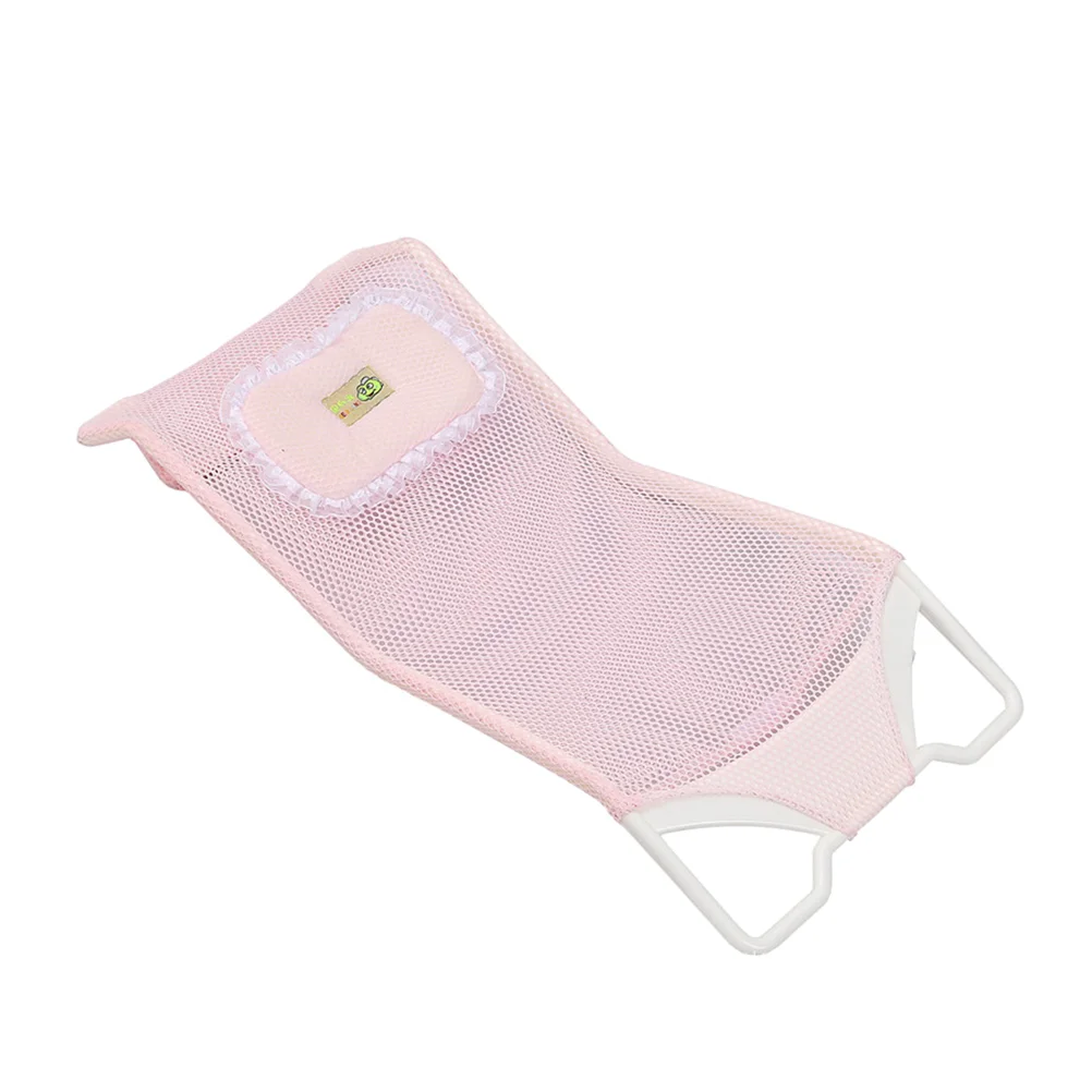 Support de siège de baignoire pour nouveau-né, sécurité anti-aldes pour bébé, coussin de bain de douche rose