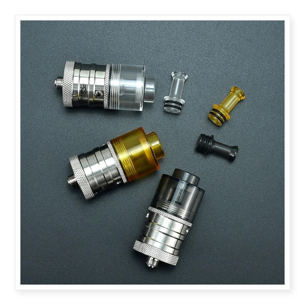 Steam Tuners Bellcap PC PEI Drip Tip for Flash E Vapor V4.5s RTA 23mm Tank Replacement - 2.5ml, 3.5ml, 5.5ml Vape Accessory