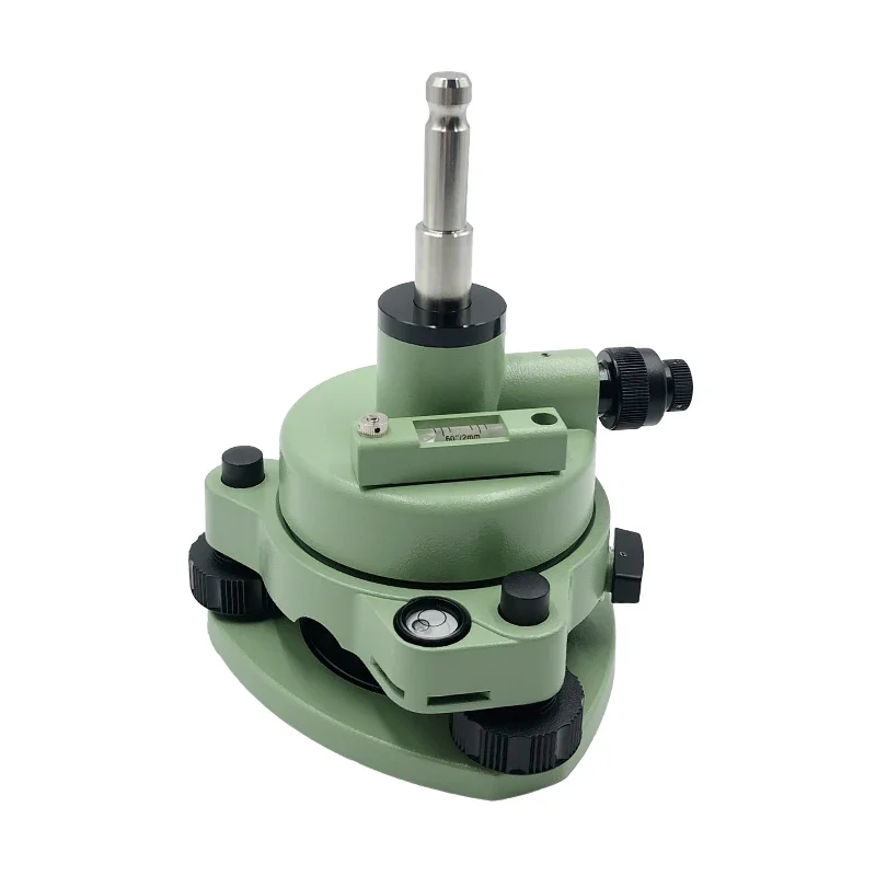 

Green Three-Jaw Tribrach Adapter With Optical Plummet Level Bubble For Prism For Total Stations Surveying