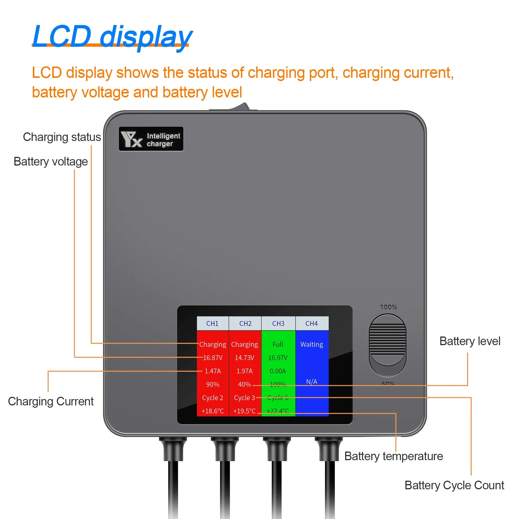 Carregador de bateria com display digital 6 em 1 para dji air 3/3s drone, hub de carregamento de bateria rápido e inteligente com adaptador usb