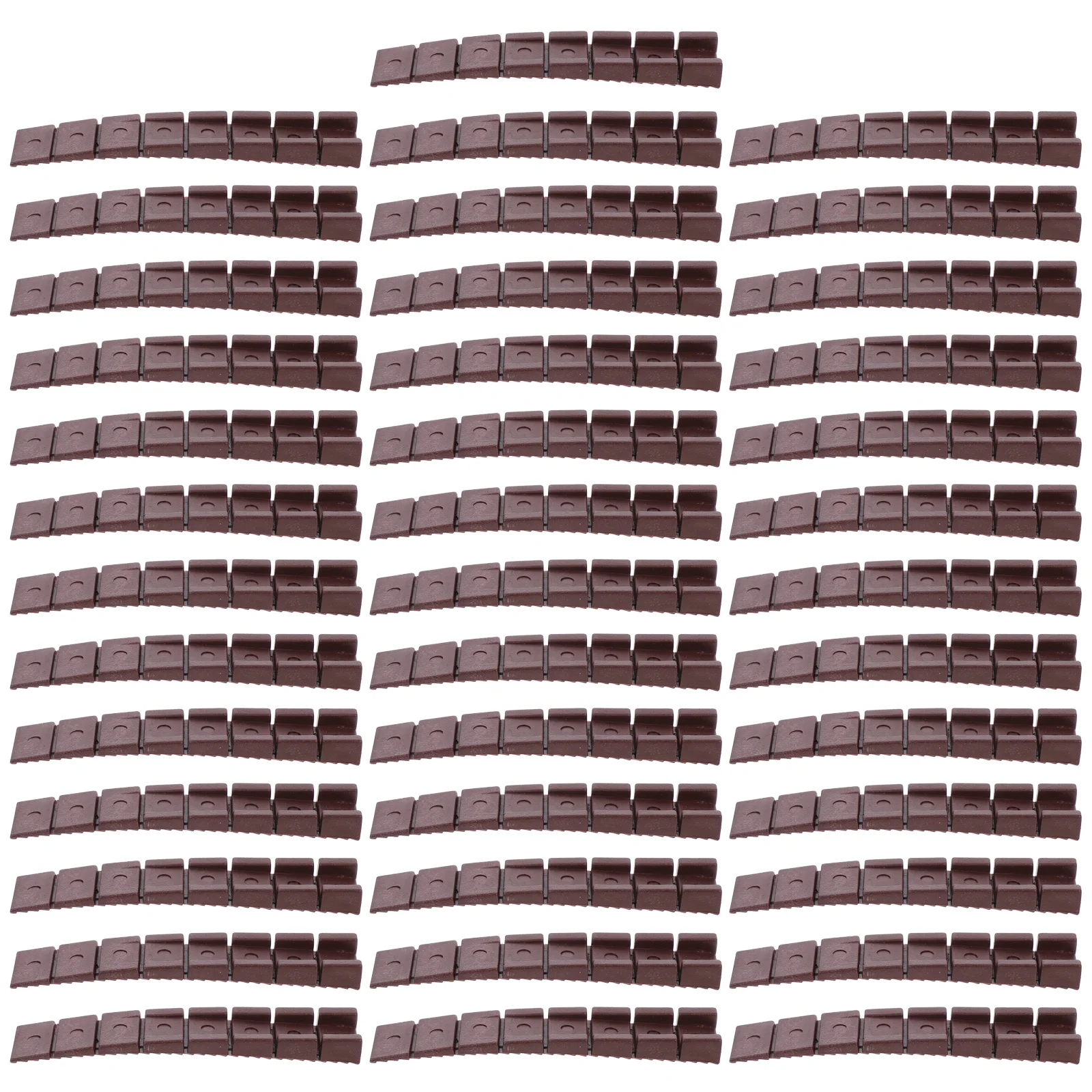 

20pcs Adjustable Furniture Feet Mats Brown Heightening Cushions for DIY Leveling Shims Stabilizing Sofa Foot Pads Easy Storage