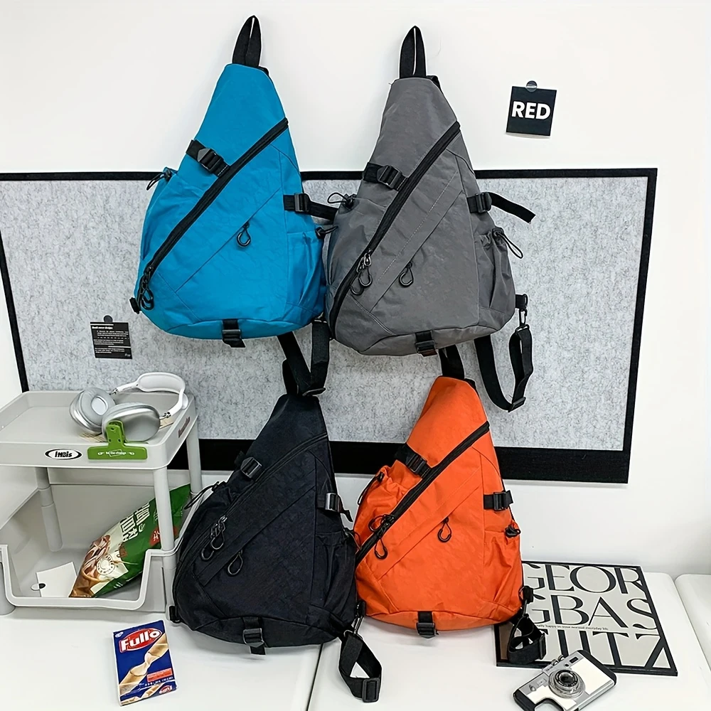 Brusttasche mit großem Fassungsvermögen, Sport-Umhängetasche, Fahrradtasche, Arbeitstasche, neue funktionelle und vielseitige Umhängetasche – Detail 4