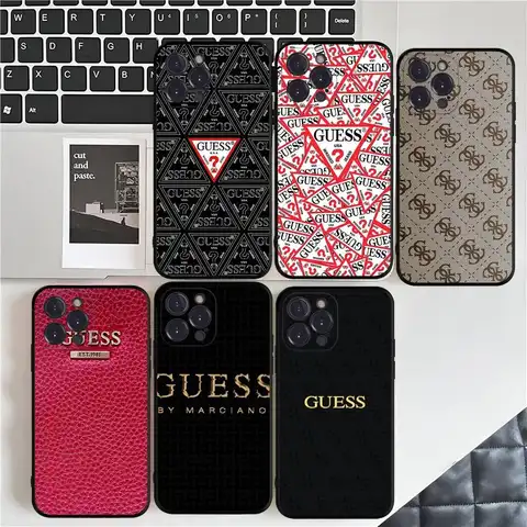 Fashion Brand G-Guess Phone Case For Iphone 17 16 15 16e 14 13 12 11 Pro Max Plus Case Cover Coque