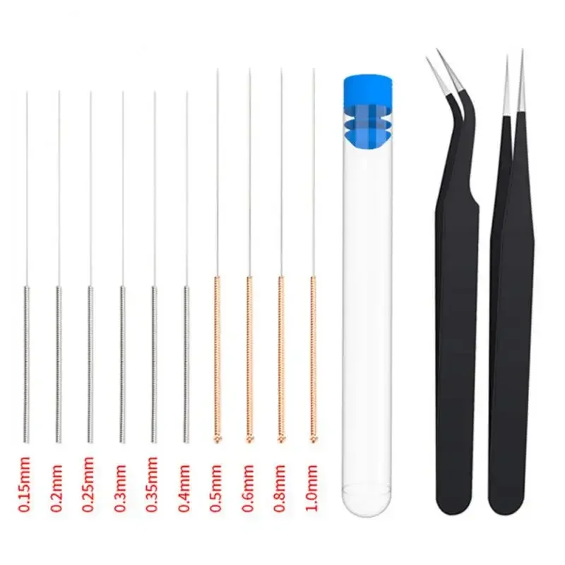 Printer Tools Wiper Stainless Steel Nozzle Cleaning Needle Wiper Nozzle Dredging Needle 3D Printing Nozzle Cleaning Needle