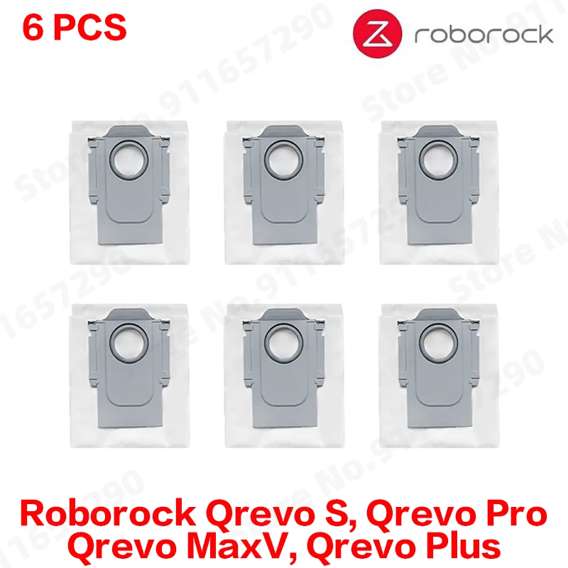 Roborock Qrevo S, Qrevo Pro, Qrevo MaxV, Qrevo Plus Staubsaugerteile Hauptbürste Seitenbürste Filter Wischpad Tuch Staubbeutel