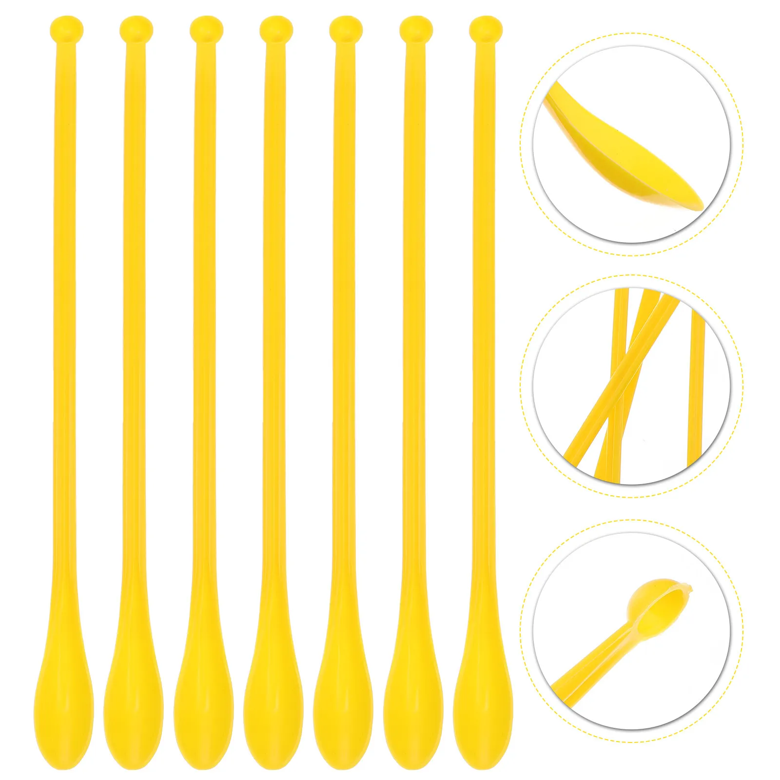 50Pcs Plastic Sampling Spoons Double Head Lightweight Smooth Shock Resistant for Powder Granule Mixing Lab Restaurant Home Scoop