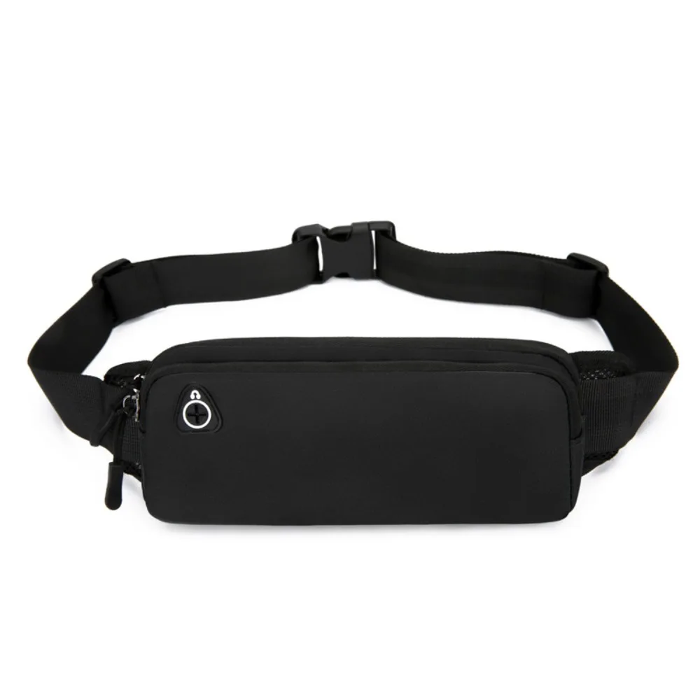 Waterproof Sports Waist Bag Phone Bag Hidden Pouch Oxford Fabric Exercise Waist Bag Large Capacity 20*9cm Fanny Pack Men