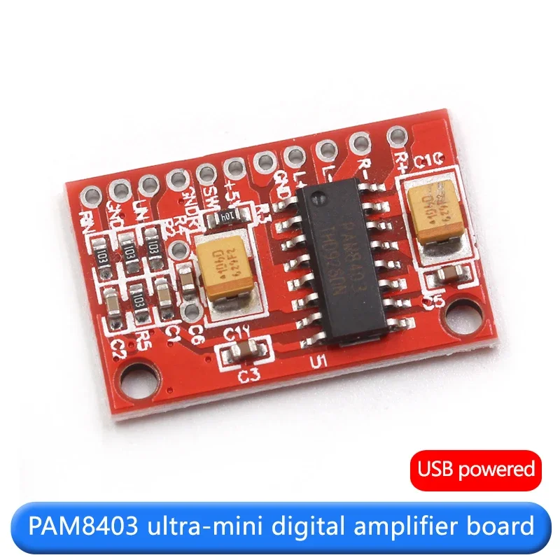 PAM8403 Ultra-mini Digital Power Amplifier Board Small Board USB Powered High Power 3W Dual Channel (H6A3)