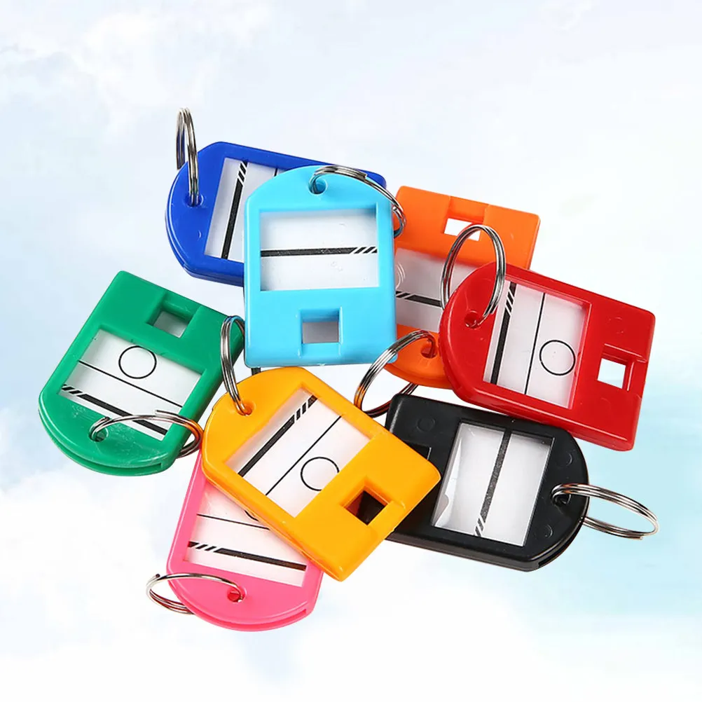 50Pcs Plastic Keychains Creative Space Robot Design Clear Colorful Stylish Key Holder Key Decoration Small Gift for Birthday