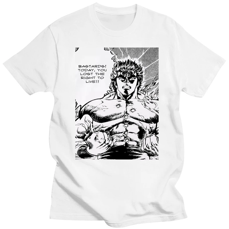 Футболка KEN GUERRIERO HOKUTO NO KEN CARTONE аниме манга-2-S-M-L-XL-2XL-3XL