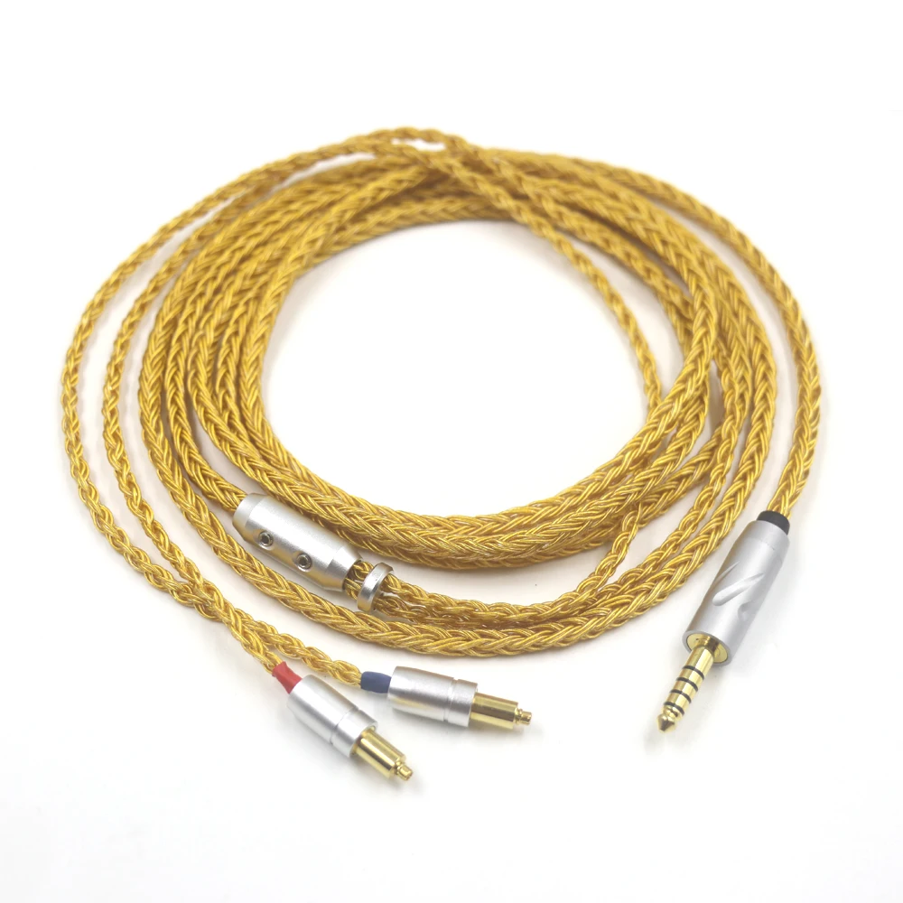 16 Core Balanced OCC 24k Gold Plated XLR 2.5MM 4.4MM Balance Cable For Shure SRH1540 SRH1840 SRH1440 Headphone Upgrade Cable