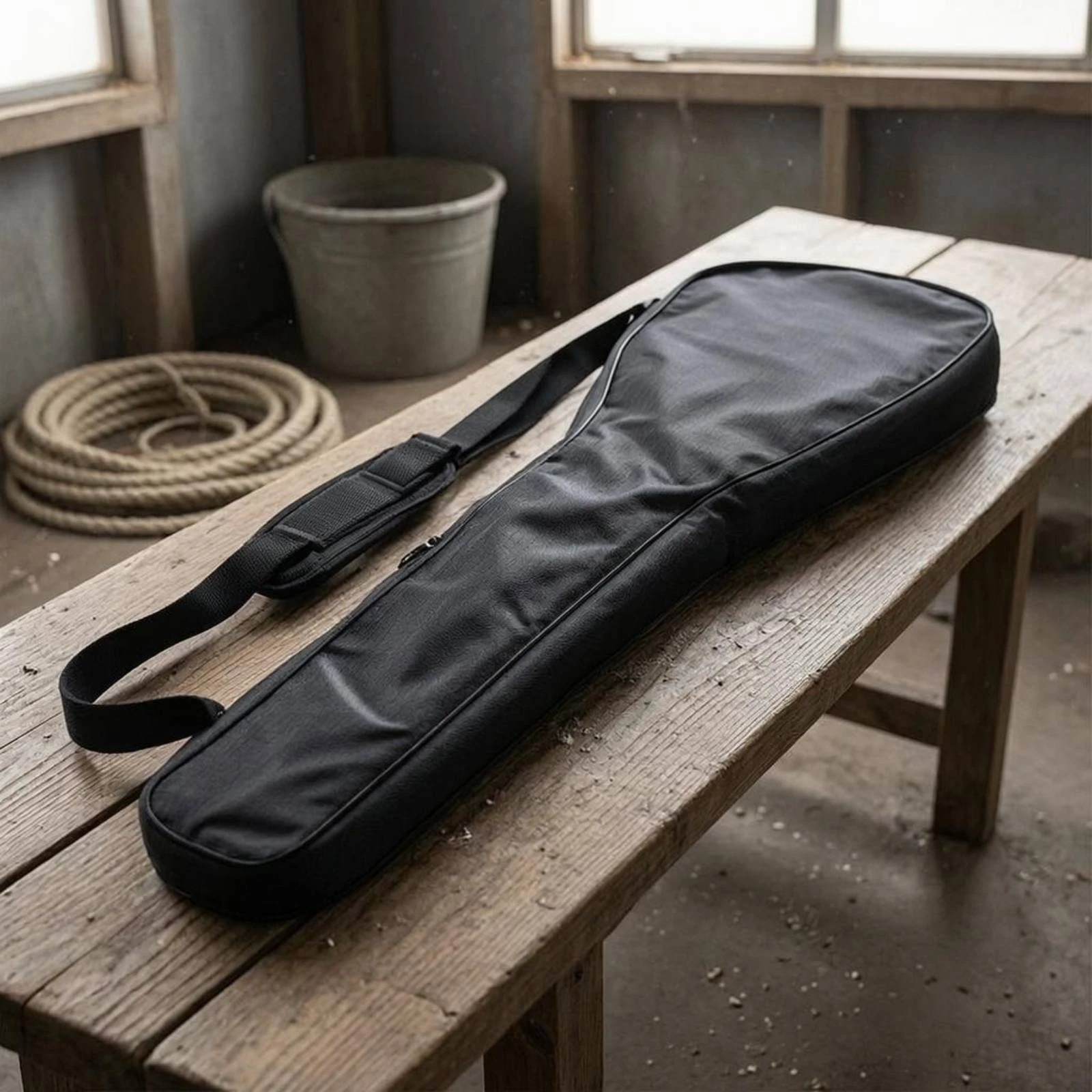 SUP Paddle Bag Three-Section Zippered Paddle Bag Carrying Case Dark Water Sports Gear Long-Lasting view 2