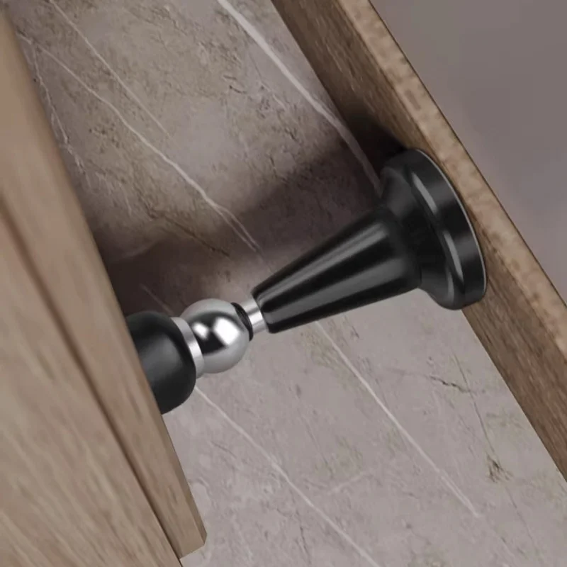 Drill‑Free Magnetic Door Stopper Specially for Bathroom, New Strong‑Magnet Silicone Wind‑Resistant Door Catch, Anti‑Collision Do
