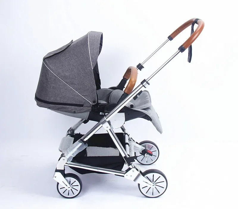 

Good Quality China Wholesale Baby Pram Cart Trolley with Reversible Cotton Seat