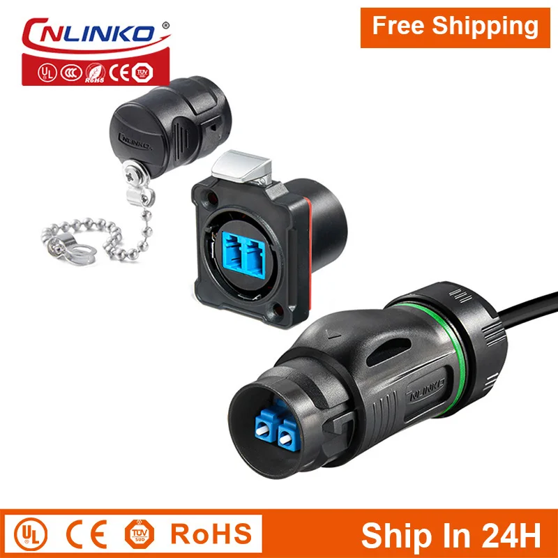 

Cnlinko BD24 LC M24 оптоволоконный разъем сигнала с кабелем 3 м для театрального приемопередатчика SFP Бесплатная доставка