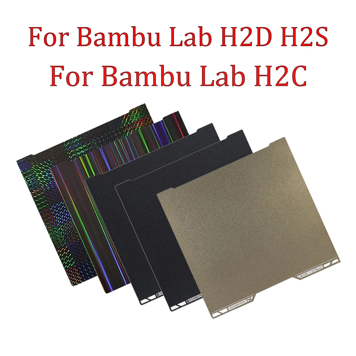

For Bambu Lab H2D Build Plate H2S H2C Bed Double Sided Printing PEI Spray Magnetic Spring Steel Film Lab H2D hotend 3D Printer