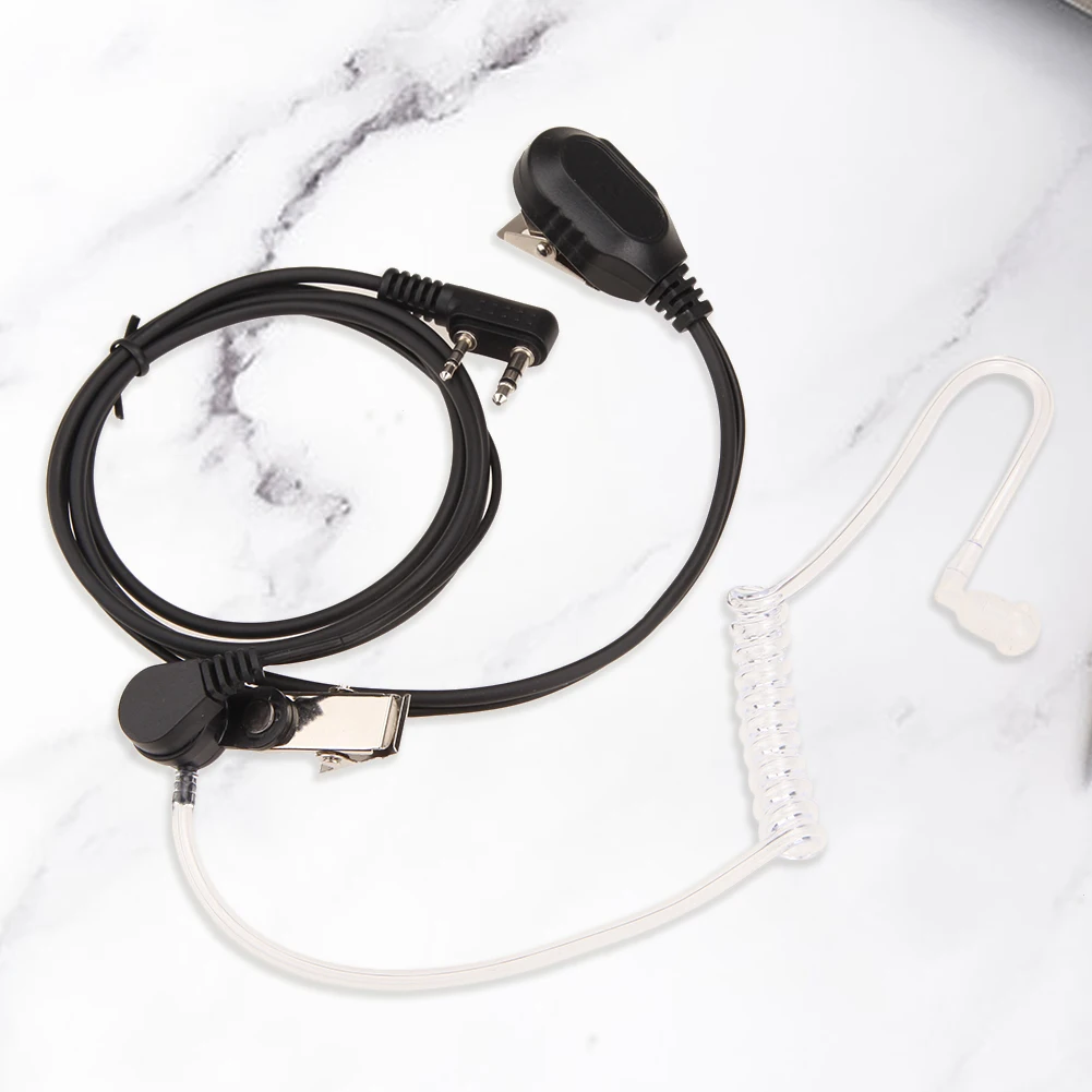 

2 Pin Walkie Talkie Earpiece Headset Multifunctional PTT Mic Earpiece Headset Privacy Accessories for Baofeng Kenwood Radio