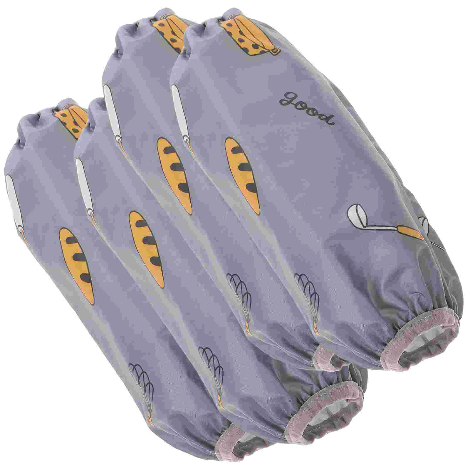 2 Pair Arm Sleeve Oilproof Sleeves Cooling Water Resistant Covers Cleaning Protector Reusable Household Cuff Guard