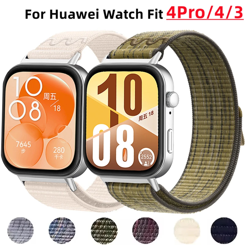 

Nylon Loop Strap for Huawei Watch Fit 4 Pro 4 3 Braided Comfortable Breathable Band for Huawei Watch Fit 4/4 Pro Fit3 Accessorie