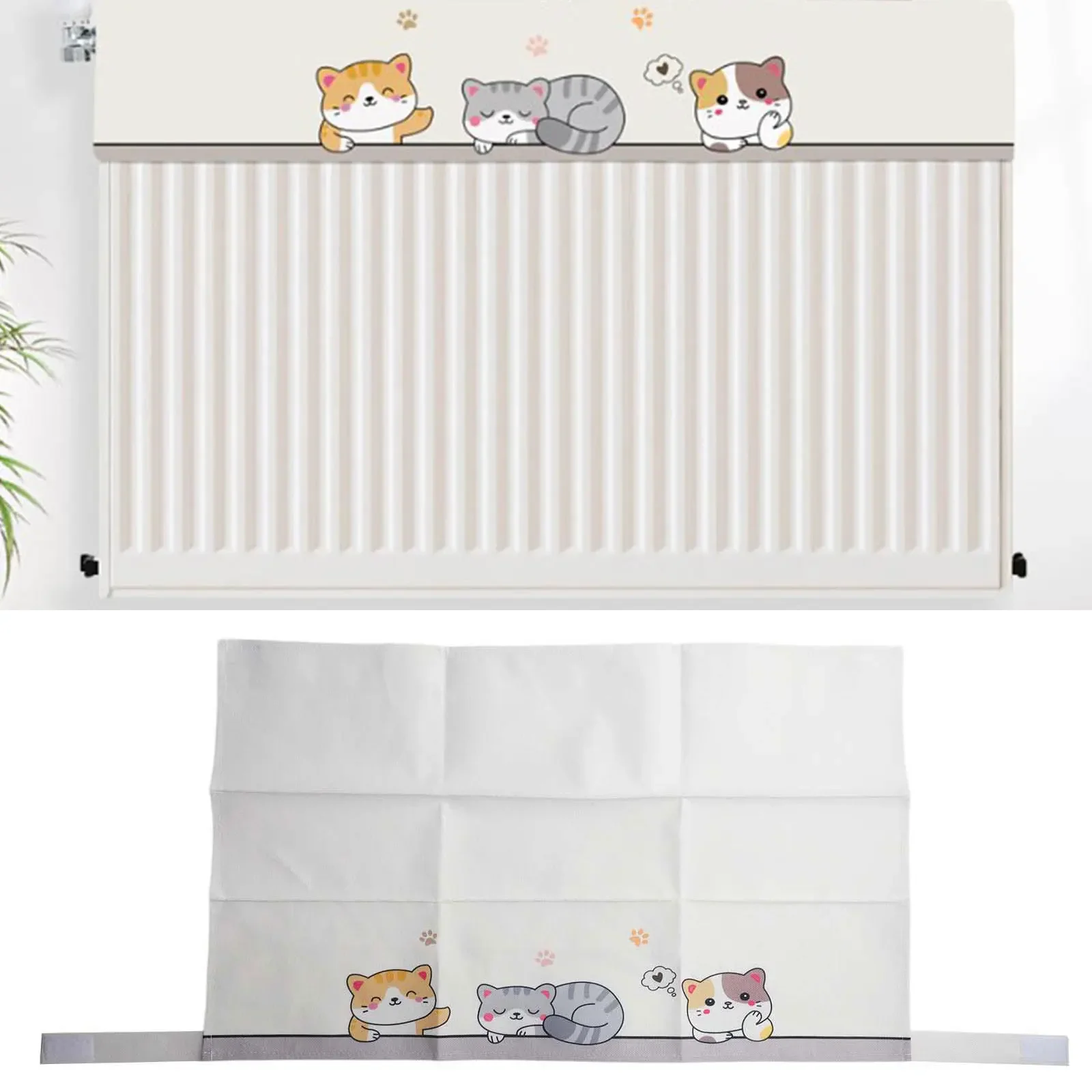 Cleaner Space Decorative Cover Cat Pattern Cover 100cm Breathable Fabric Easy Maintenance Efficient Performance