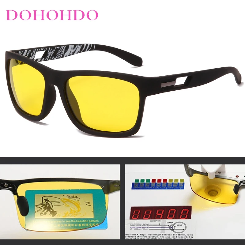 New Polarized Sunglasses Men Woman Driving Shades Male UV400 Night Vision Sun Glasses Luxury Brand Designer Anti-Glare Goggle