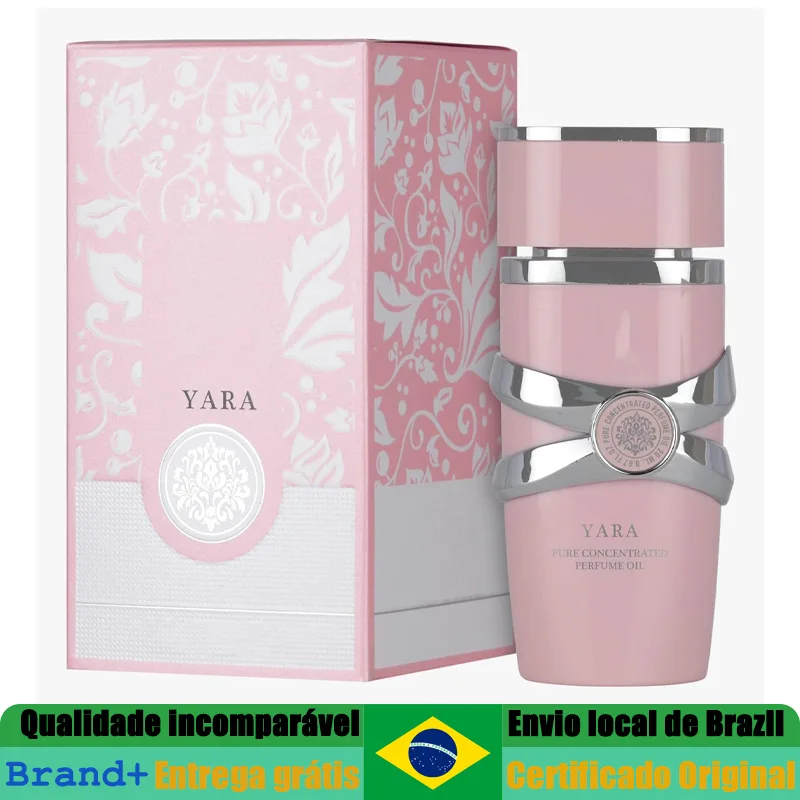 Perfumes Árabes Originais Yara para Mulheres, Perfume Oriental de Baunilha EDP 100 ML, Floral de Longa Duração com Feromônios para Uso Diário, Festas e Encontros