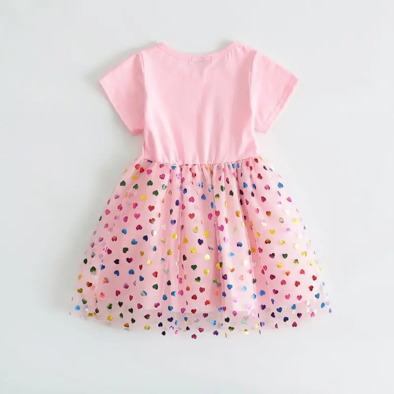 Girls Summer New Style 2024 Style Dress Little Girl Summer Princess Vest Dress Fluffy Gauze Suspender Skirt