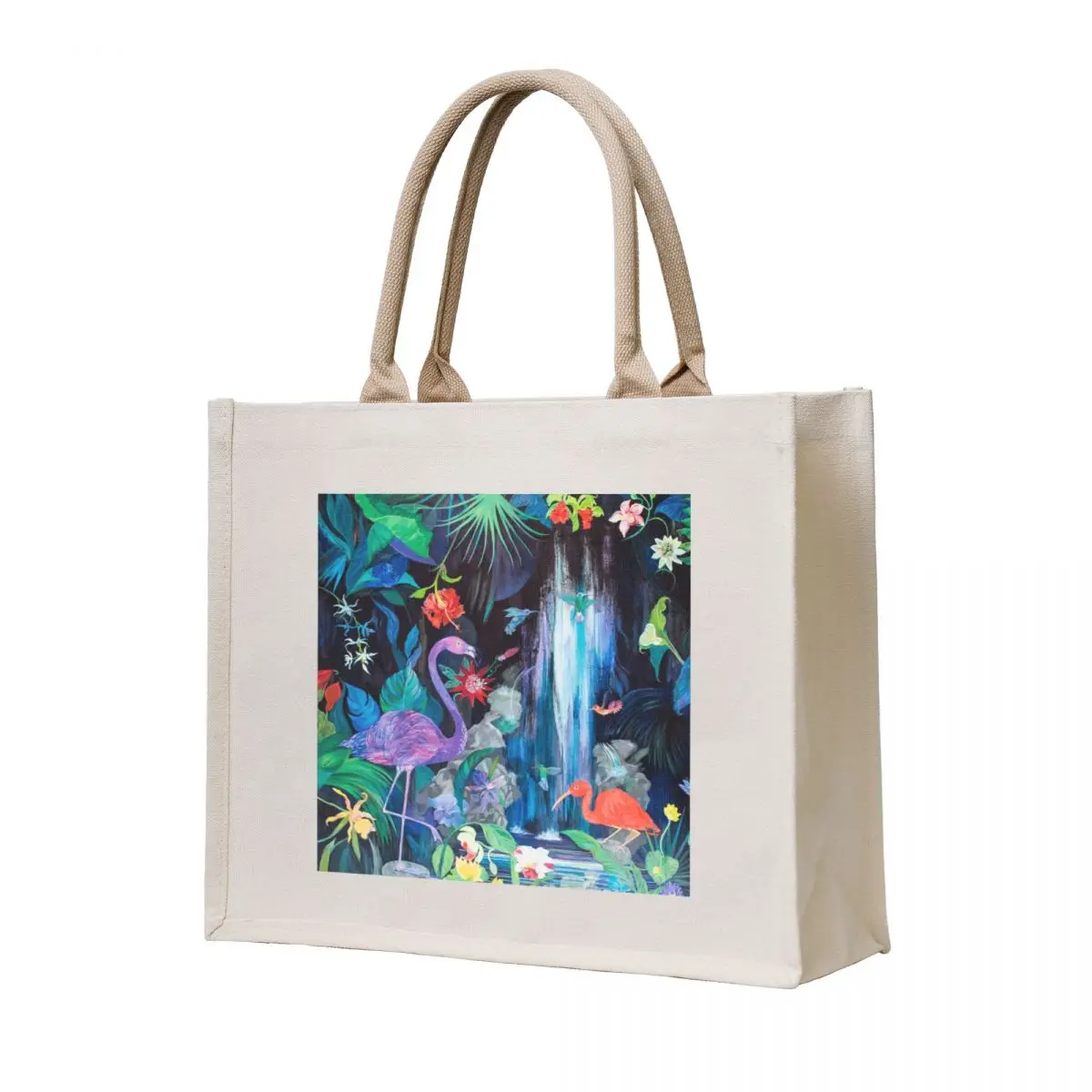 

Tropical Haven Tote Bag custom canvas bag Customizable tote bag Women's tote