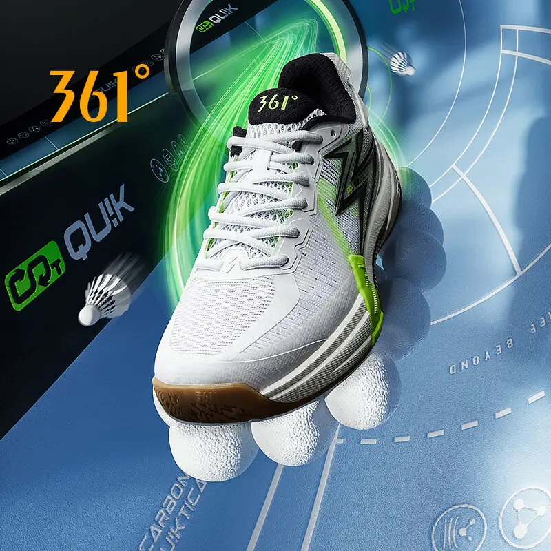 

361 Degrees NEW Professional Badminton Shoes Breathable Anti-Slippery Training Shoes Non-Slip Women Men'S Sneakers 672524402