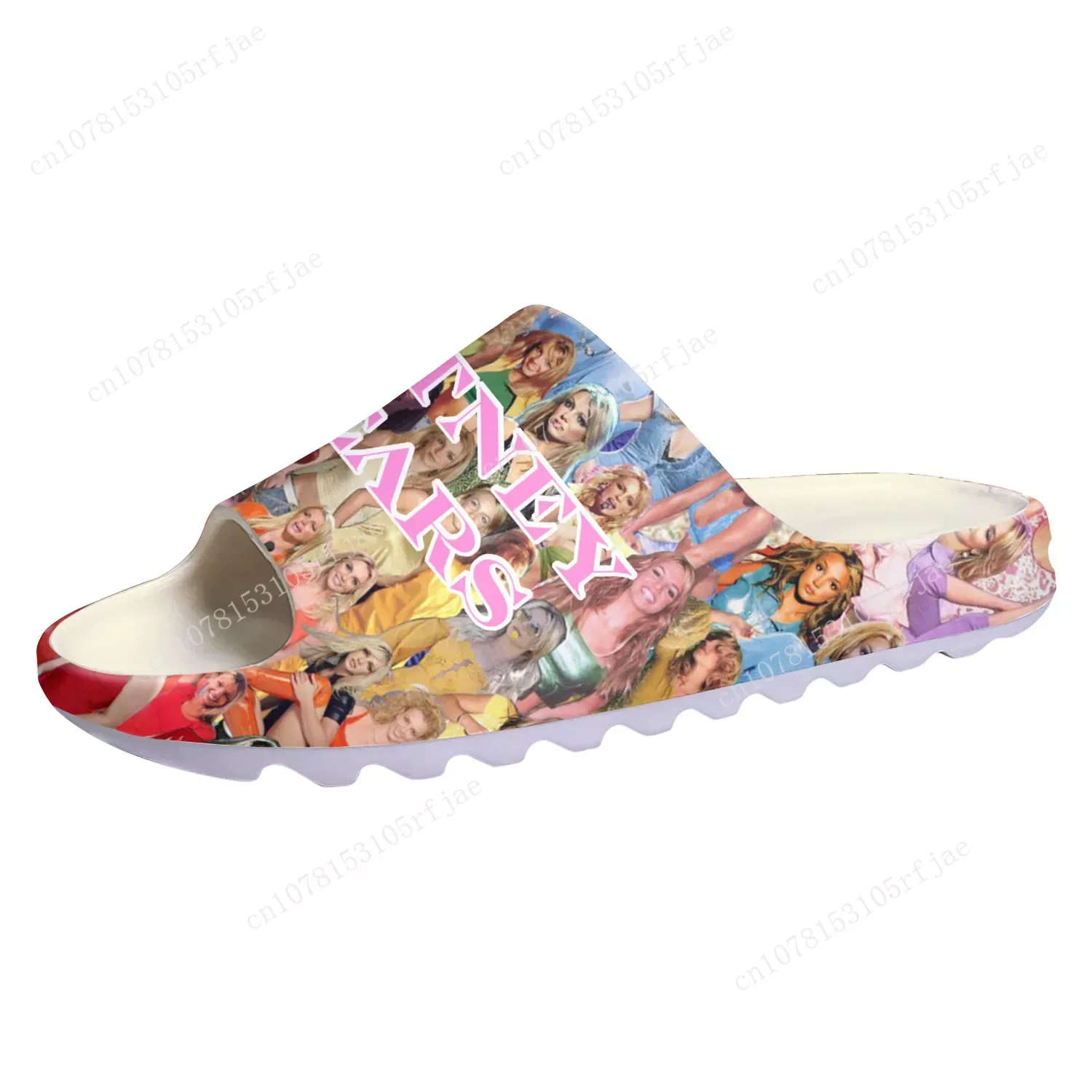 Britney Spears Soft Sole Sllipers Home Clogs Step on Water Shoes Mens Womens Teenager Customize Bathroom Beach on Shit Sandals