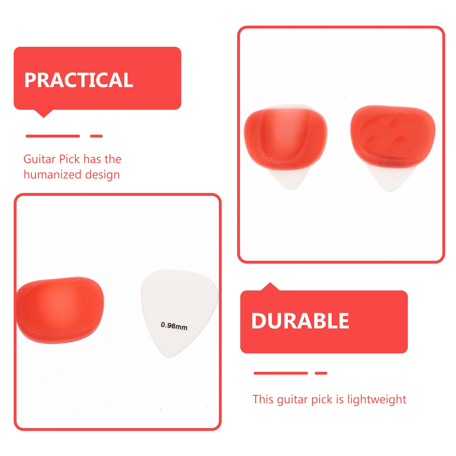 

Guitar Pick Set Case Picks Acoustic Accessory Stringed Instrument Plectrums for Electric Non-slip