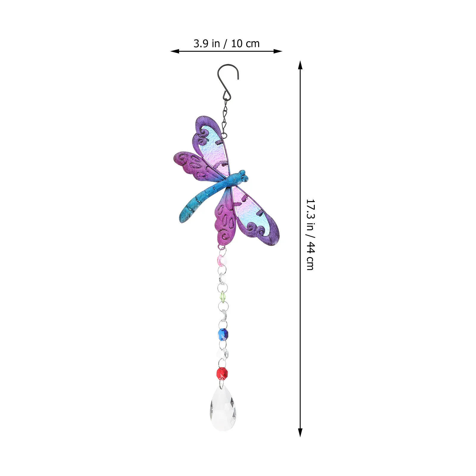

Garden Crystal Pendant Durable Delicate Hummingbird Hanging Ornament for Balcony Bedroom Home Office Crystal Decoration