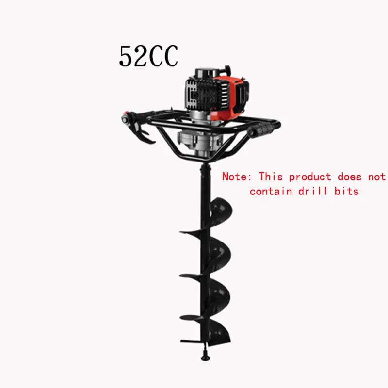 Hole Digging Machine Small high-power Tree Planting Digging Machine Hole Piling Machine Two-stroke Gasoline Ground Drill 1200ML