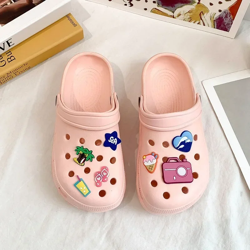 2024 New Summer Women Waterproof Slippers Summer Outdoor Women Slides Soft Sole Garden Shoes Indoor Classic Nursing Clogs Sandal