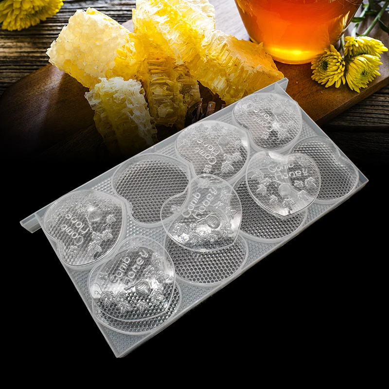 Honeycomb Collection Honey Comb Heart Shaped Frame Honey Storage Box Loving Heart Comb Honey Box