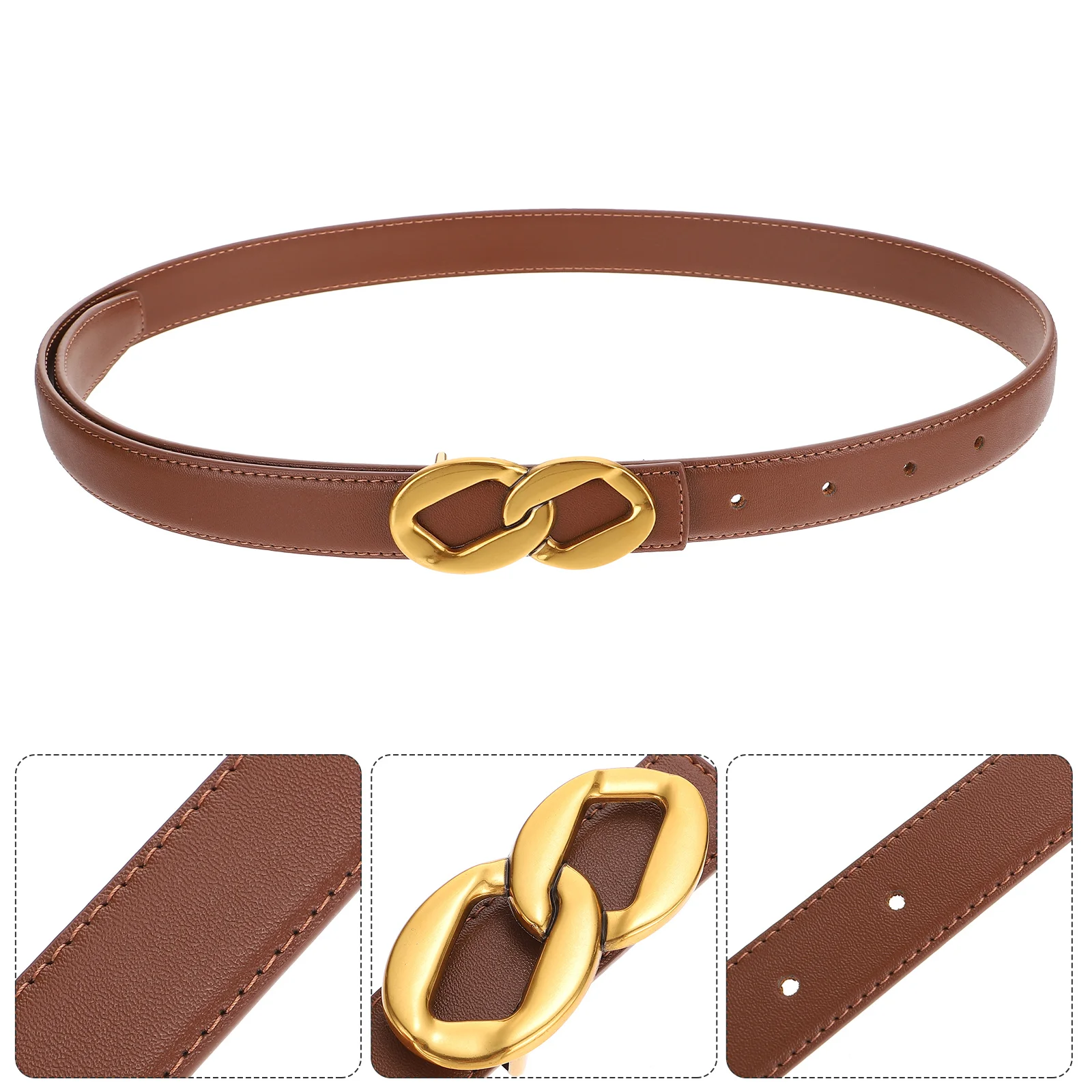 

Women Belt Vintage Adjustable Waist Belt Buckle Design Fits Pants Dresses Chic Fashionable Clothing Accessory