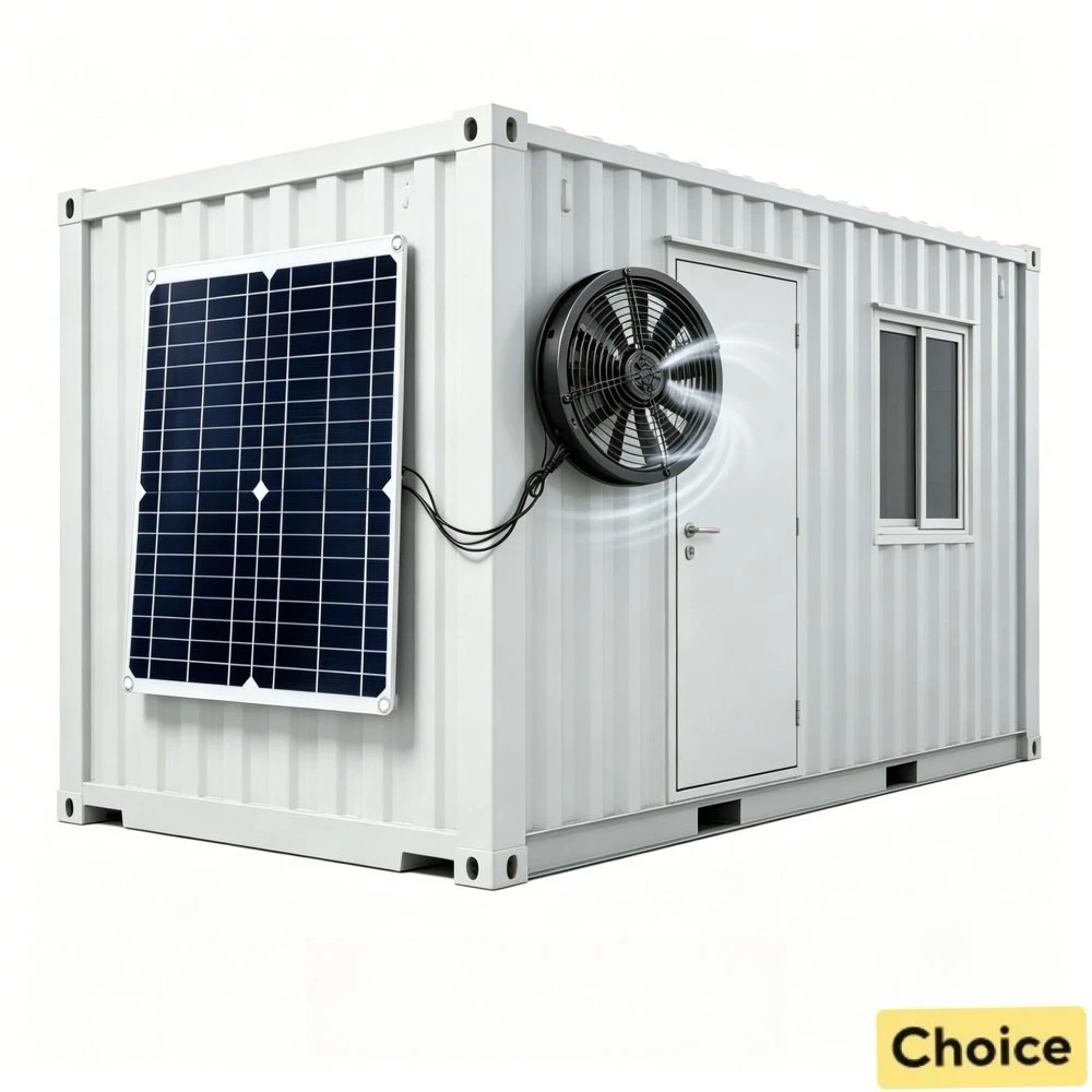 

15-25W Low Noise Solar Vent Fan Kit Reliable Air Extractor for Garden Greenhouse Farm Animal Shelter