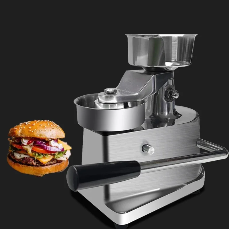 Mesin pukulan Burger rumah mesin Patty Burger Manual, cetakan Burger, Pres Burger 100mm/130mm/150mm