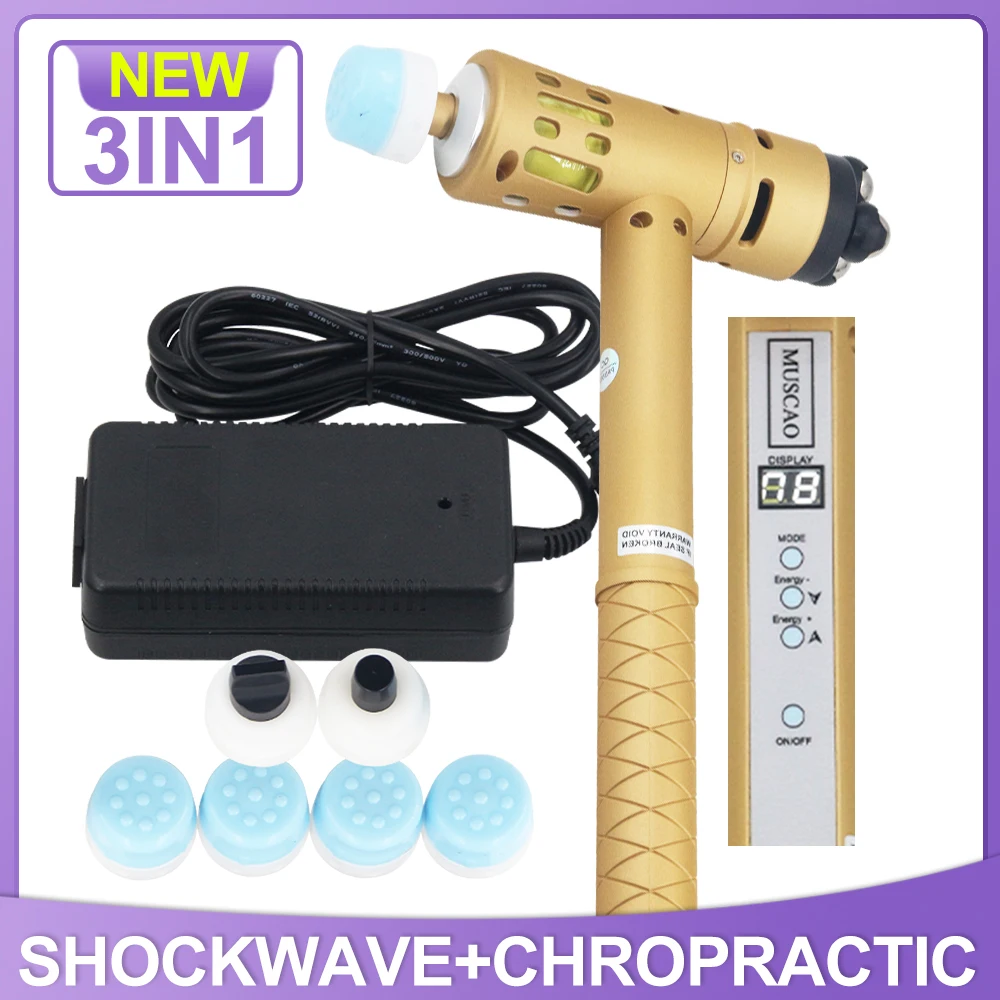 

New Shockwave Therapy Machine For ED Treatment Chiropractic Adjusting Gun Shock Wave Instrument Portable Body Relax Massage