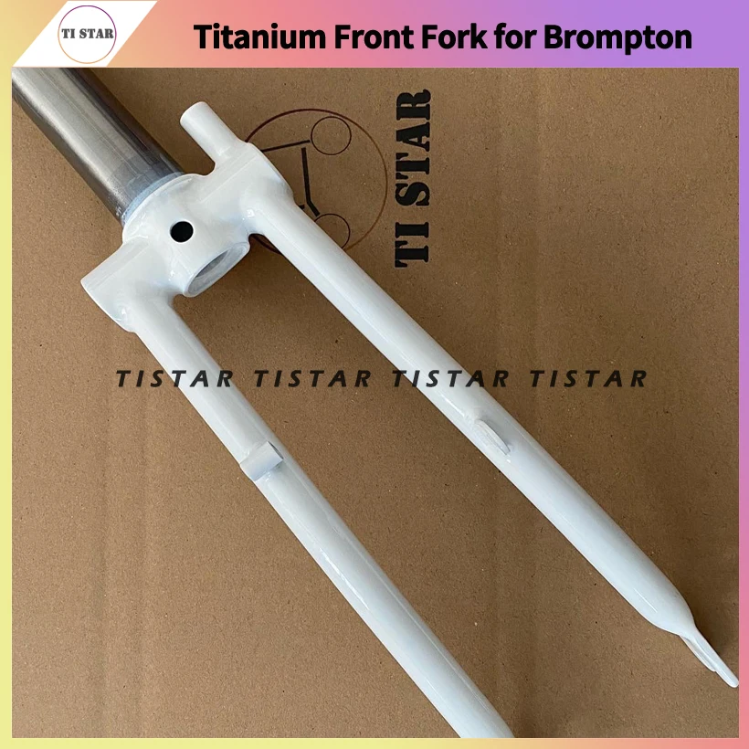 Ultralight Titanium Fork for Brompton Bicycle Frame, Folding Bike, 74mm Clamping Width, Lightweight 285G, 16 Inch