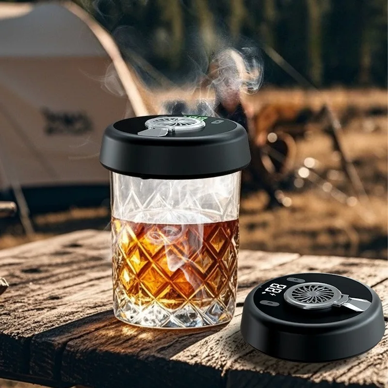 1pcs Electric Cocktail Smoke Maker Bartending Tool Electric Whiskey Cocktail Portable Smoke Maker for Home Bar Outdoor Use