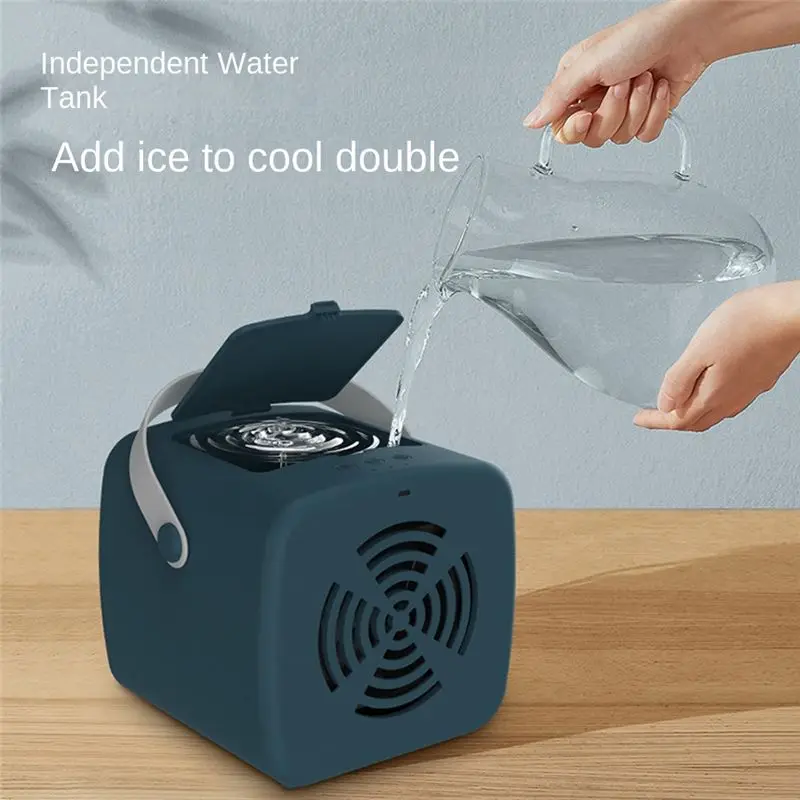 A99U 350ML+300ML Desktop Air Cooler Household Dormitory Air Conditioner USB Refrigeration Humidification Spray Air Cooler-A