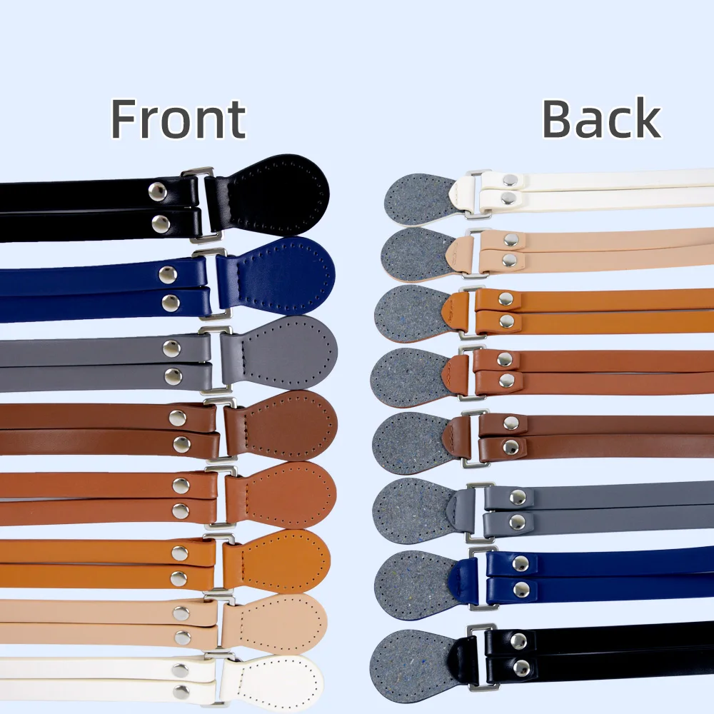1 Pair of Multifunctional Hand Stitched Sewn Leather Bag Straps Handles Replacements for Single Shoulder Held Bags Accessories
