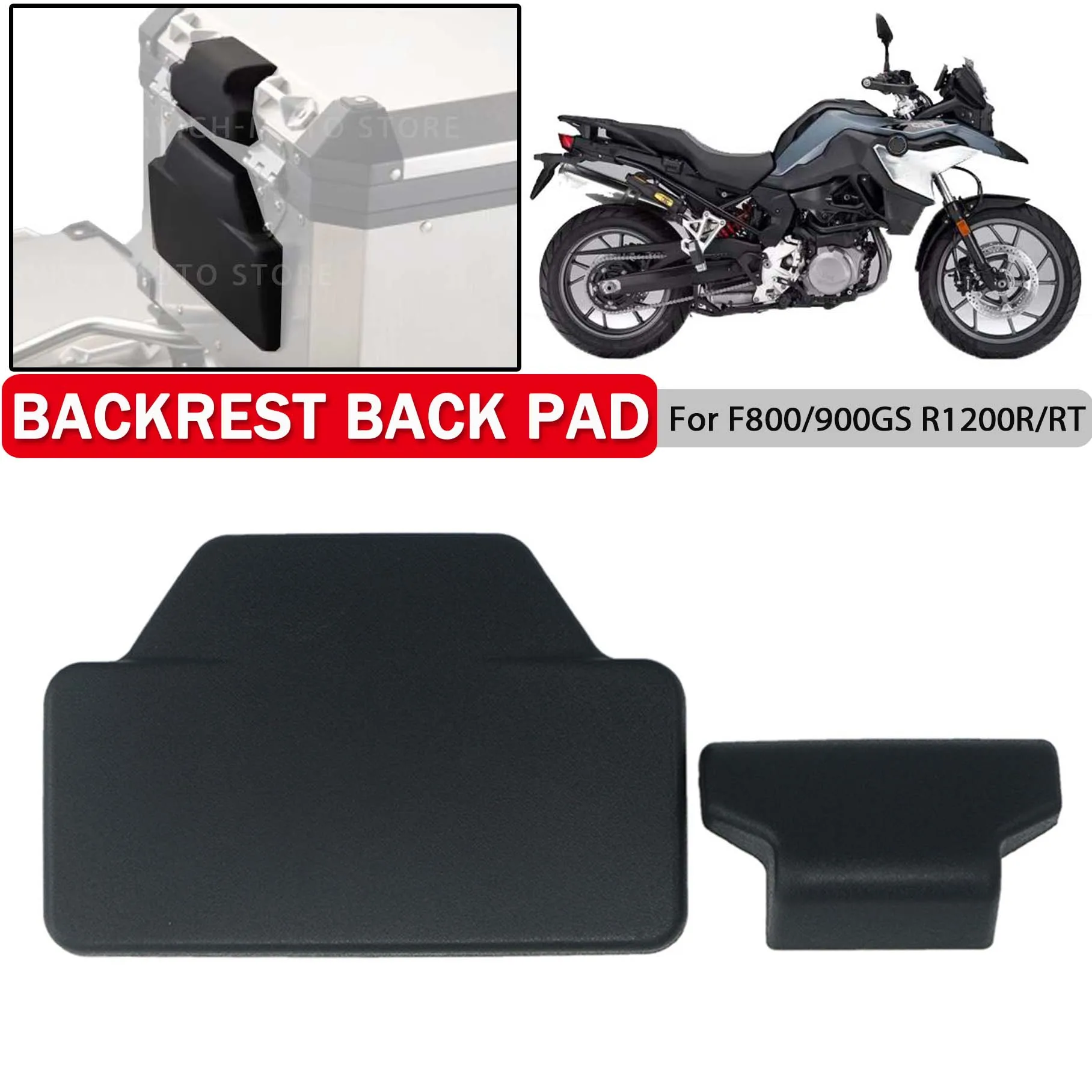 

Passenger Backrest Back Pad Rear Top Case For BMW R1200 R1250 GS ADV For Honda XADV 750 For Kawasaki Tail Box Soft PVE Back Rest