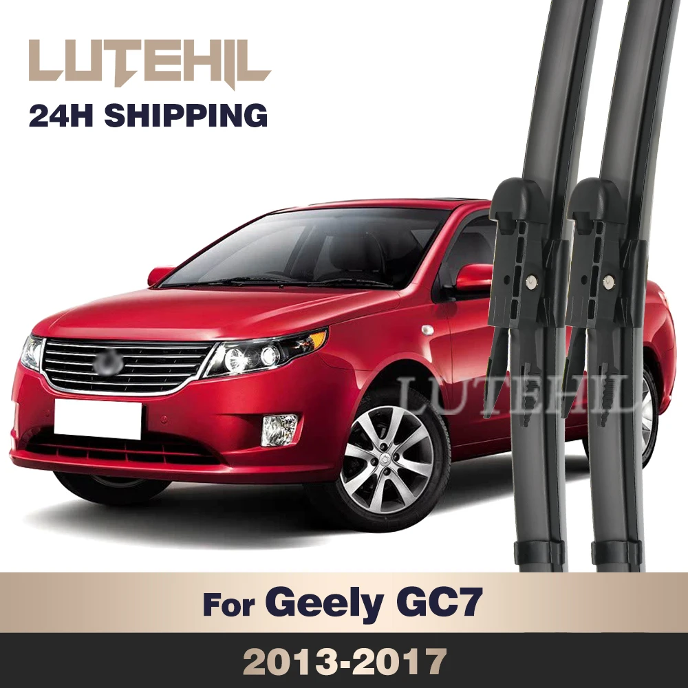 

LUTEHIL Wiper For Geely GC7 2013-2017 2014 2015 2016 Wiper Front Wiper Blades Windshield Windscreen Window Brush 22"+16"